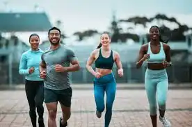 Achieving the Perfect Tone: How Often Should You Exercise for Results? 3 image of man and 3 women doing cardio exercise Sandwich to help tone and remove fat from the body.