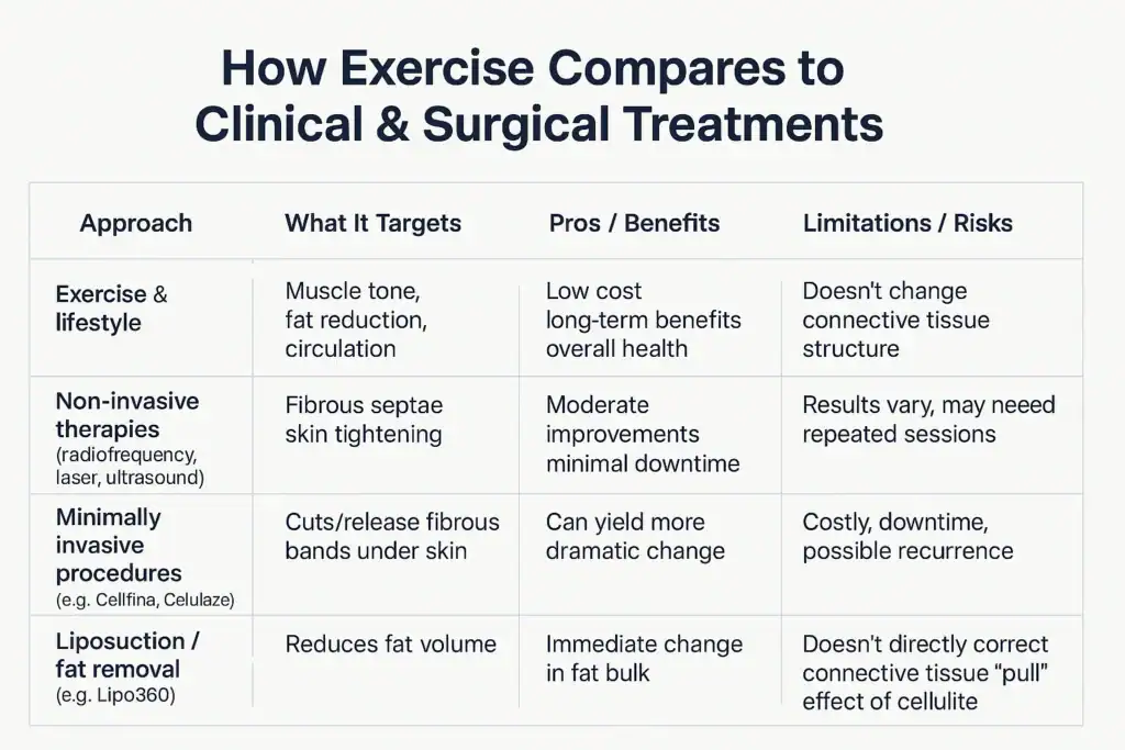Sculpting Your Bum: Can Toning Exercises Really Reduce Cellulite? 2 How exercise compares to treatments from Lipo 360 Sandwich
